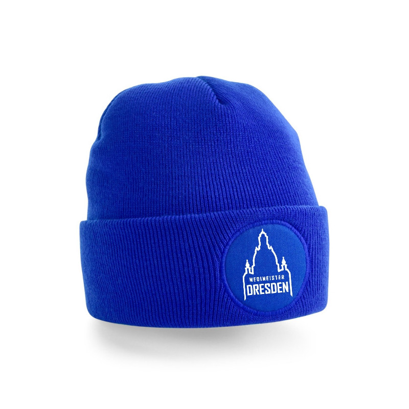 Medimeister Dresden  Strickmütze blau
