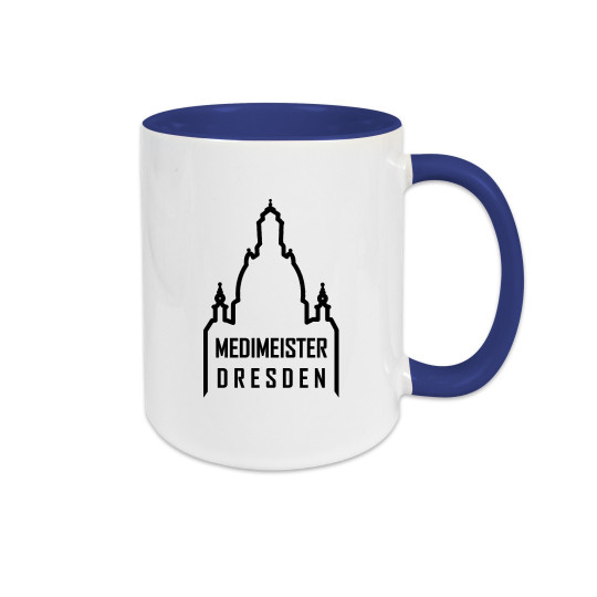 Medimeister Dresden  Tasse blau